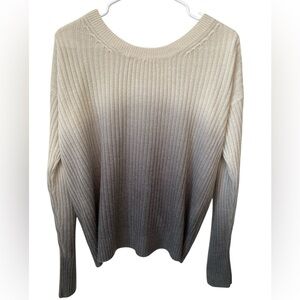 Vintage Havana EST. 1954 Ombre Open Back Sweater Women’s Size Small Gray